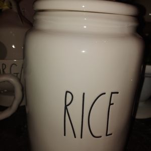 Rae Dunn Large Letter Rice Canister